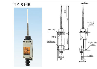 Τείνετε TZ-8166 πρότυπο άκαμπτο τείνει το νάυλον τύπο διακοπτών ορίου εμπορικών σημάτων με το διπλό μηχανισμό ανοίξεων