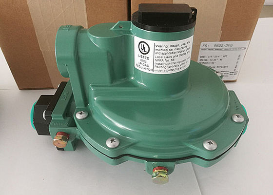 10 πρότυπος ρυθμιστής LPG χαμηλής πίεσης του Emerson ρυθμιστών αερίου PSI r622-DFG Φίσερ R622