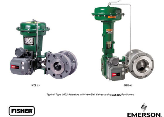 Φίσερ 1052 ενεργοποιητής βαλβίδων επιστροφής διαφραγμάτων ανοίξεων, περιστροφικός ενεργοποιητής διαφραγμάτων